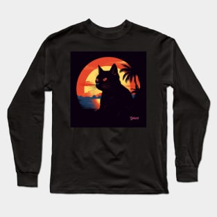 Retro Cat Shirt Long Sleeve T-Shirt